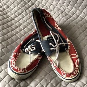 Red, White, & Blue Sperry